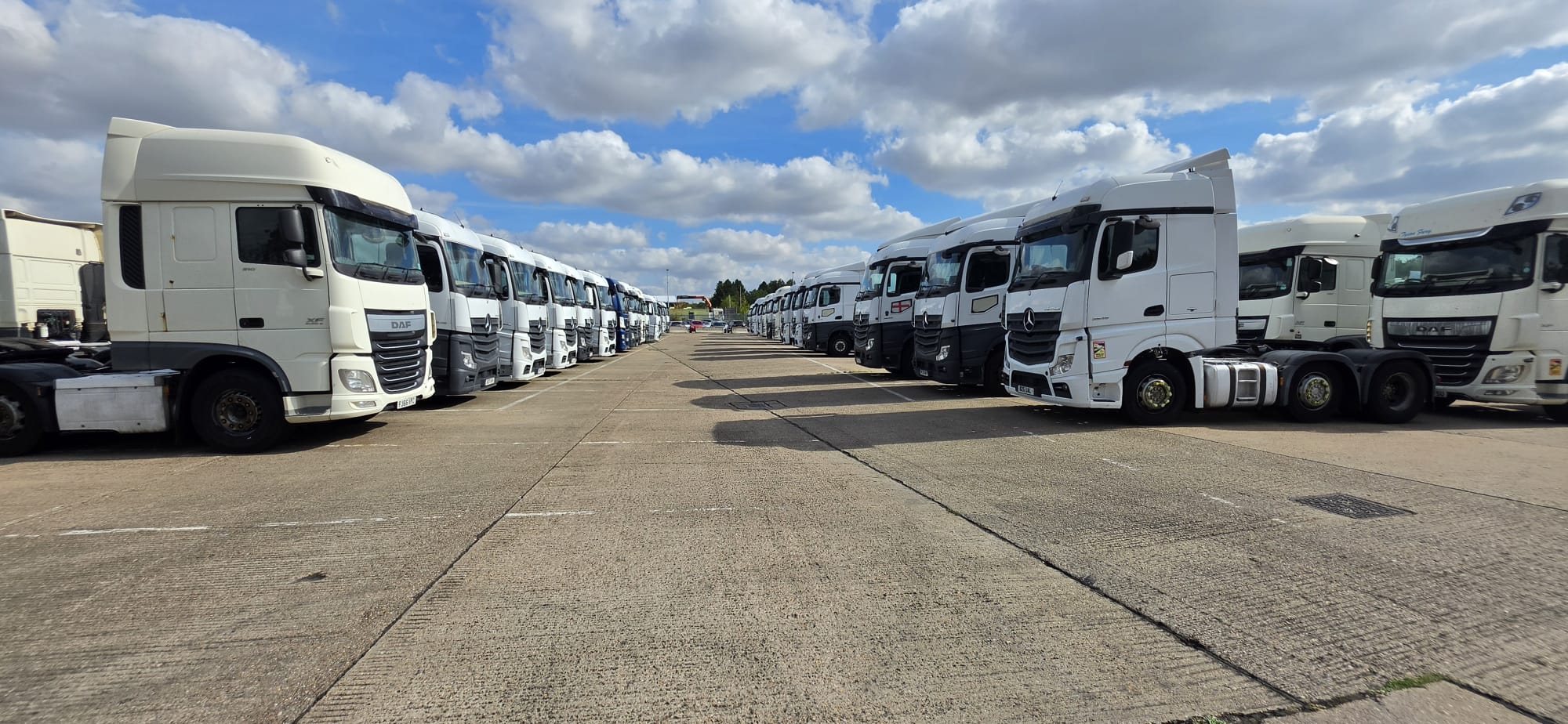 Fleet line in the yard